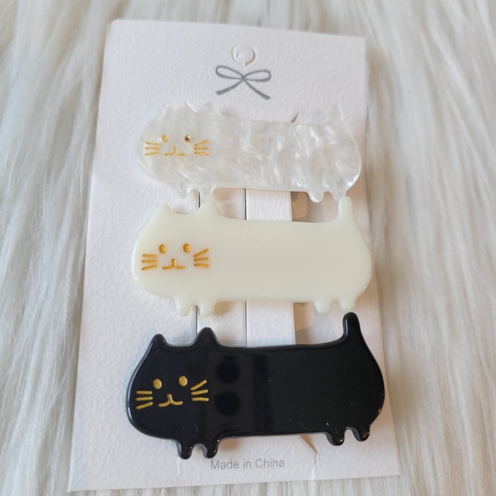 Cat Barrette Set - Picture 2 of 8